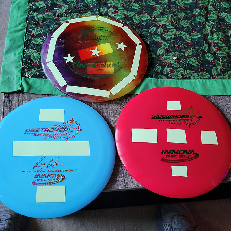 Examples of Glow in The Dark Tape being used